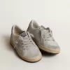 Ball Star Junior à paillettes avec empiècements en daim gris glacé