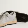 Ball Star Junior à paillettes avec empiècements en daim gris glacé
