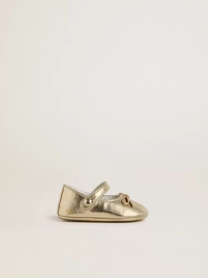 Ballerines Sofi Baby en cuir métallisé doré Ballerines Sofi Baby en cuir métallisé doré
