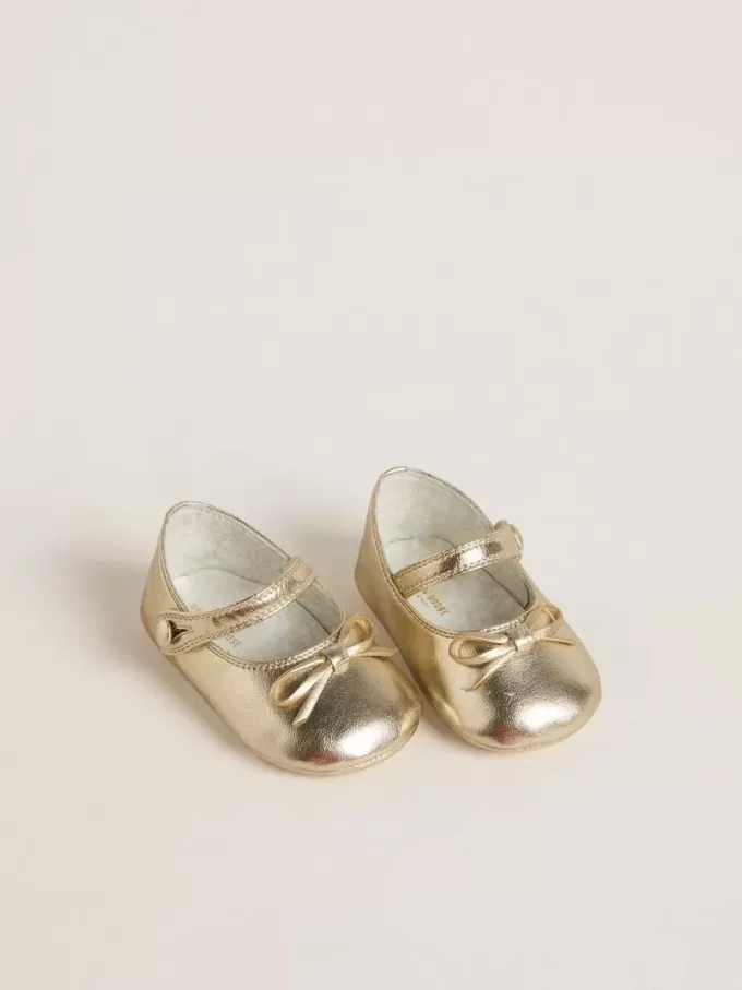 Ballerines Sofi Baby en cuir métallisé doré Ballerines Sofi Baby en cuir métallisé doré
