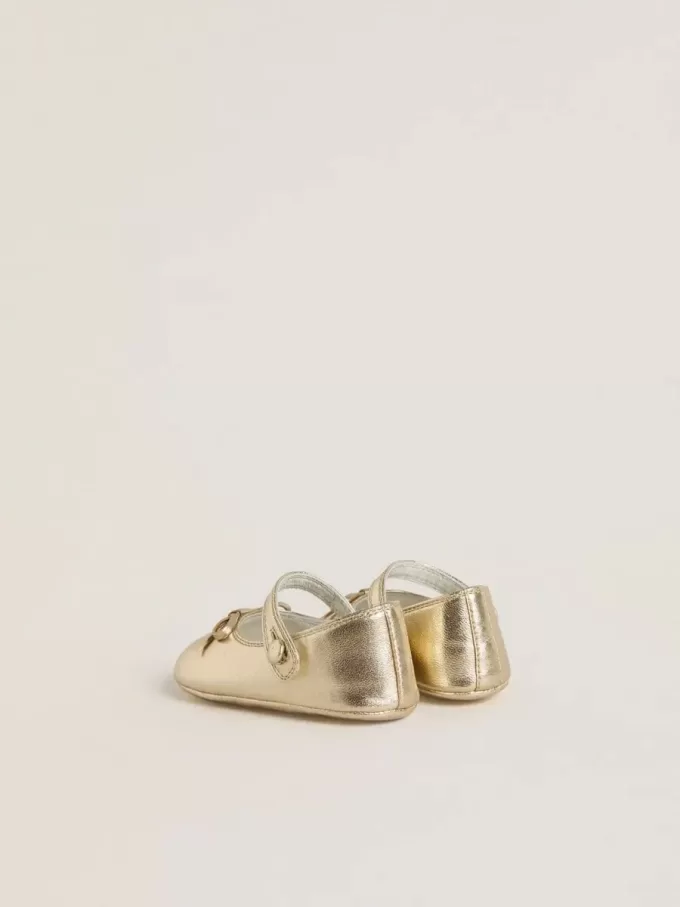 Ballerines Sofi Baby en cuir métallisé doré Ballerines Sofi Baby en cuir métallisé doré