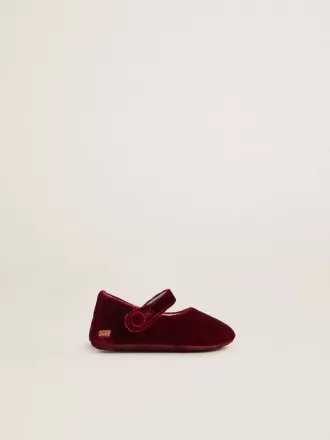 Ballerines Sofi Baby en velours et daim bordeaux Ballerines Sofi Baby en velours et daim bordeaux