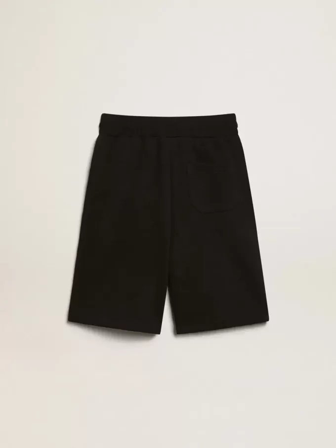 Bermuda noir pour garçon avec étoiles blanches
