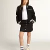 Blouson aviateur pour garçon en laine bleu foncé
