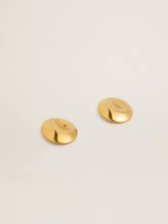 Boucles d’oreilles circulaires dorées Boucles d’oreilles circulaires dorées
