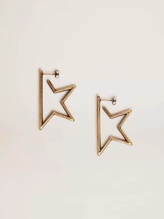 Boucles d&rsquo;oreilles pendantes pour femme, couleur or antique