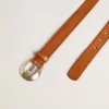 Ceinture pour homme en cuir délavé couleur tan