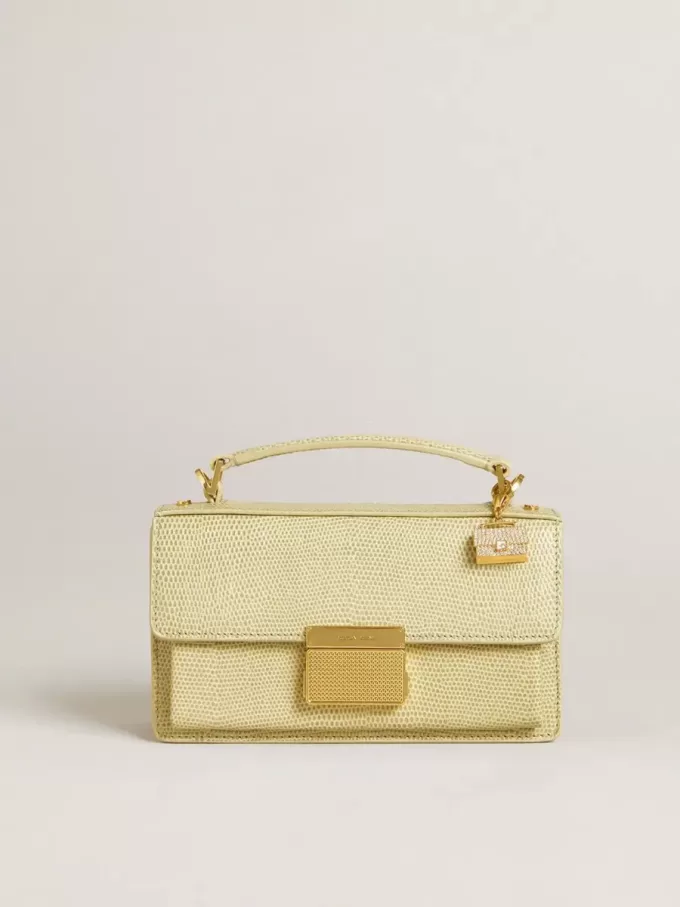 Charm en forme de sac à main en laiton doré avec cristaux Charm en forme de sac à main en laiton doré avec cristaux