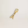 Charm lettre A en laiton doré avec cristaux Charm lettre A en laiton doré avec cristaux