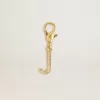 Charm lettre J en laiton doré avec cristaux Charm lettre J en laiton doré avec cristaux
