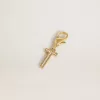 Charm lettre T en laiton doré avec cristaux Charm lettre T en laiton doré avec cristaux
