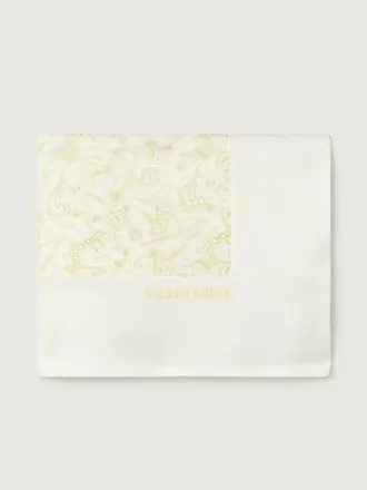 Couverture pour bébé Journey en molleton de coton blanc avec imprimé mascotte rose pêche Couverture pour bébé Journey en molleton de coton blanc avec imprimé mascotte rose pêche