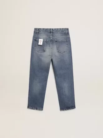 Jean stretch bleu denim pour garçon