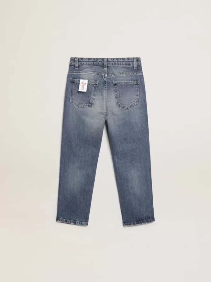 Jean stretch bleu denim pour garçon