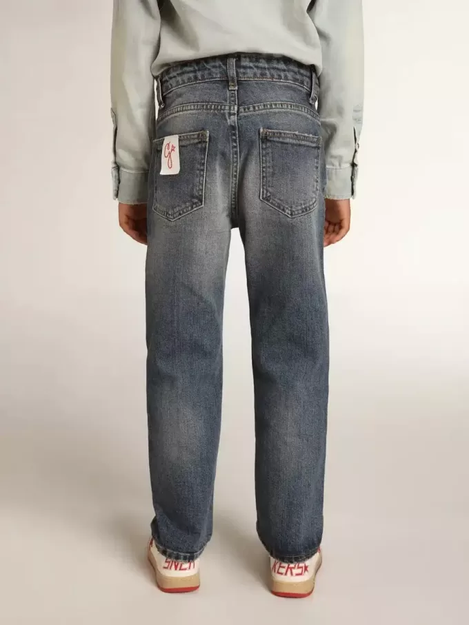 Jean stretch bleu denim pour garçon