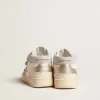 June Junior en cuir nappa et empiècements en cuir métallisé avec étoile pailletée June Junior en cuir nappa et empiècements en cuir métallisé avec étoile pailletée