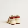 June Junior en nappa et daim avec étoile et languette au talon en cuir rouge
