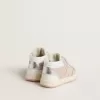 Junior June en cuir rose avec empiècements en cuir métallisé et étoile en daim