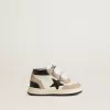 Junior June en nappa avec empiècements en daim et étoile en cuir noir