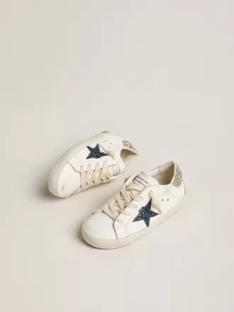 junior super star en cuir avec toile paillete et languette au talon 2 330x440 - Junior Super-Star en cuir avec &eacute;toile paillet&eacute;e et languette au talon