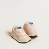Marathon junior en nylon rose avec étoile imprimée et renfort en cuir au talon