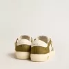 May Junior en cuir blanc et vert militaire May Junior en cuir blanc et vert militaire