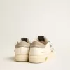 May Teen en cuir nappa avec étoile en cuir orange et empiècements en daim bleu