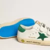 Old School Young avec étoile en daim vert et languette au talon