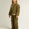 Pantalon cargo pour enfants, couleur vert militaire