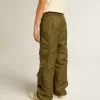 Pantalon cargo pour enfants, couleur vert militaire