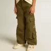 Pantalon cargo pour enfants, couleur vert militaire