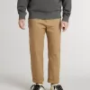 Pantalon chino pour enfant en coton couleur tabac