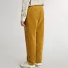 Pantalon chino pour garçon couleur tabac avec broderies