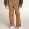 Pantalon chino pour garçon en coton caramel