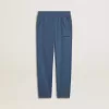 Pantalon de jogging bleu pour enfant avec broderies