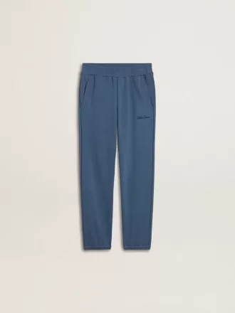 Pantalon de jogging bleu pour enfant avec broderies