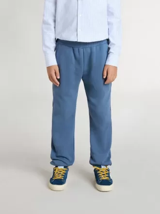 Pantalon de jogging bleu pour enfant avec broderies