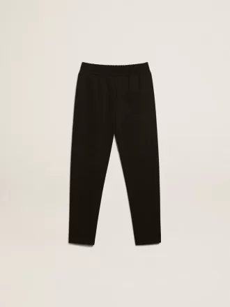 Pantalon de jogging noir pour garçon avec étoiles blanches