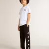Pantalon de jogging noir pour garçon avec étoiles blanches