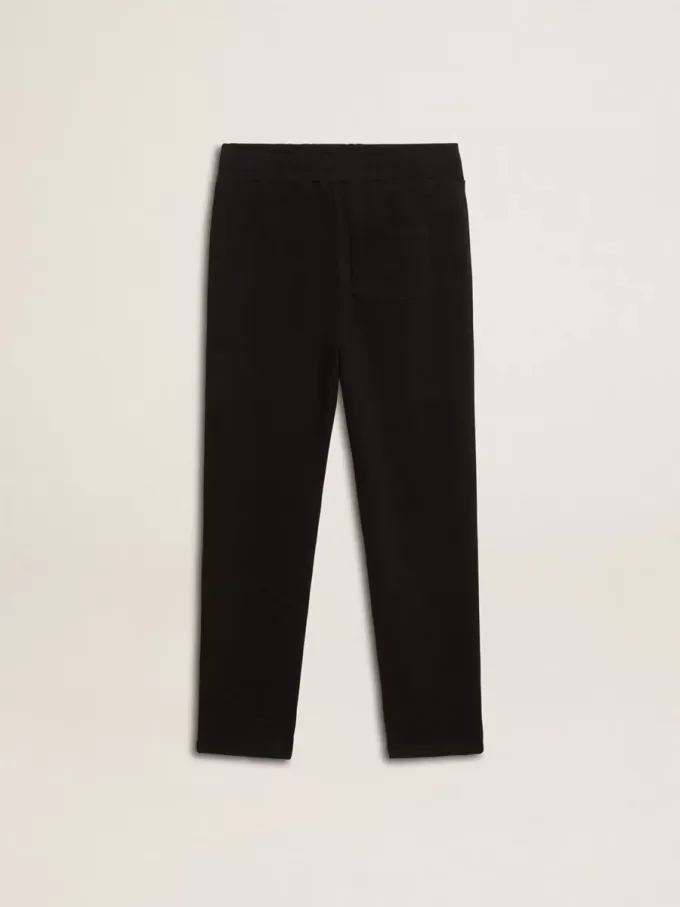 Pantalon de jogging noir pour garçon avec étoiles blanches