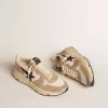 Running Sole en nylon et nubuck avec étoile en daim bleu foncé