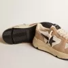 Running Sole en nylon et nubuck avec étoile en daim bleu foncé