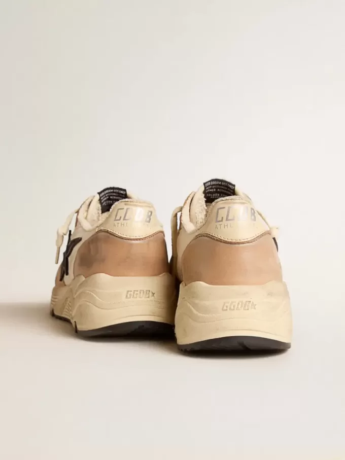 Running Sole en nylon et nubuck avec étoile en daim bleu foncé