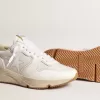 Running Sole pour femme en mesh et nappa blanc
