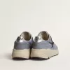 Running Sole pour homme en nylon bleu clair et nubuck avec étoile noire
