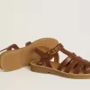 Sandales Maxime Junior en cuir marron