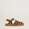 Sandales Maxime Young en cuir marron Sandales Maxime Young en cuir marron