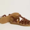 Sandales Maxime Young en cuir marron Sandales Maxime Young en cuir marron