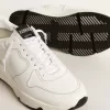Semelle de course bio pour homme avec étoile blanche et languette au talon
