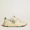 Semelle de course pour homme LTD en nylon et nappa avec étoile en nubuck et languette au talon